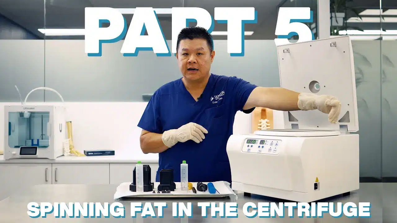 24K FAT GRAFTING SYSTEM and ADINIZER: Part 5 – Spinning Fat In The Centrifuge